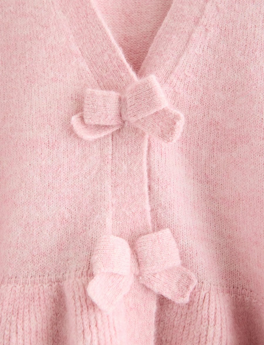 Lindex - Cardigan with peplum design - cardigans - light pink - 5