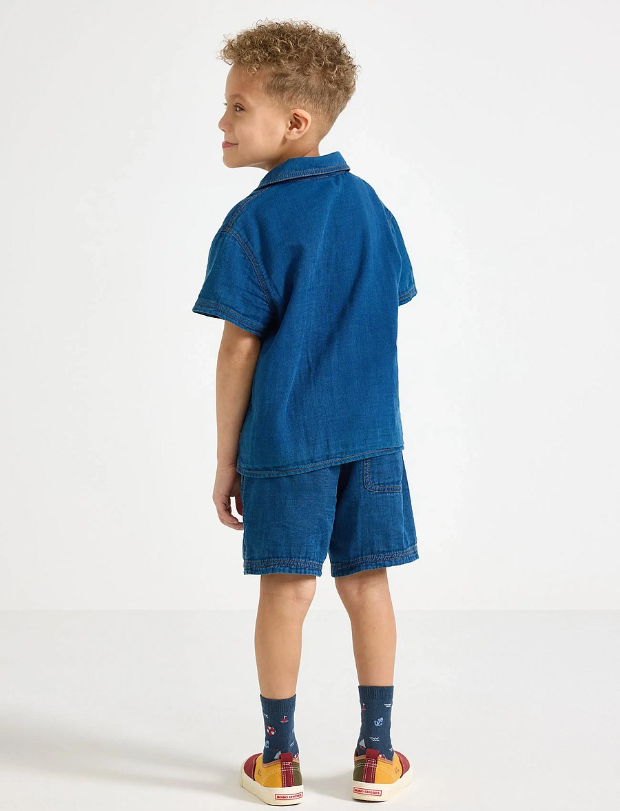 Lindex - Shorts with denim look - jeansshorts - medium denim - 3