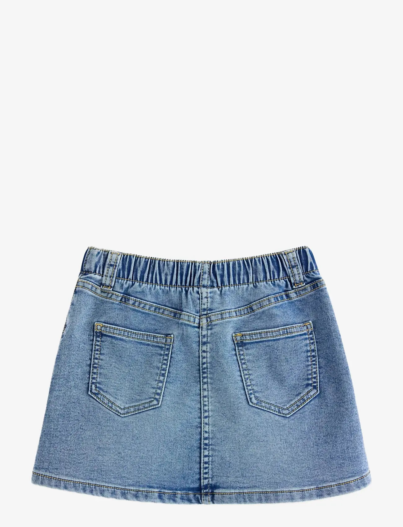 Lindex - skirt denim emb flowers - short skirts - denim - 2