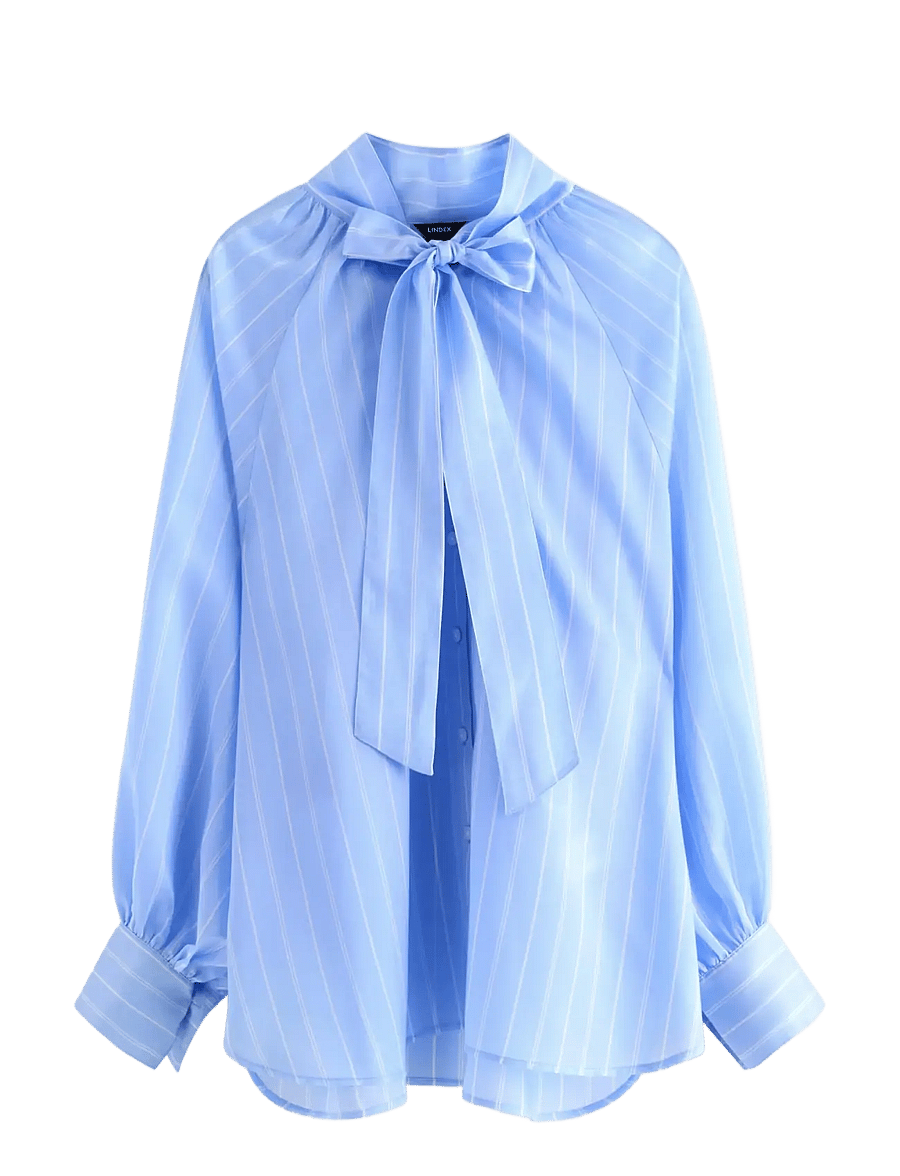 Lindex - Blouse Silla - langärmelige blusen - light blue - 1