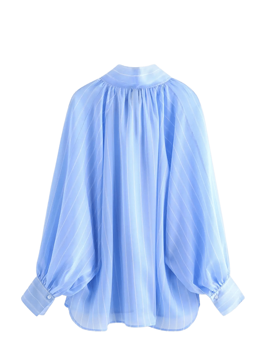 Lindex - Blouse Silla - langärmelige blusen - light blue - 2