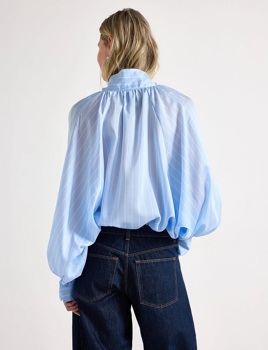 Lindex - Blouse Silla - langärmelige blusen - light blue - 3