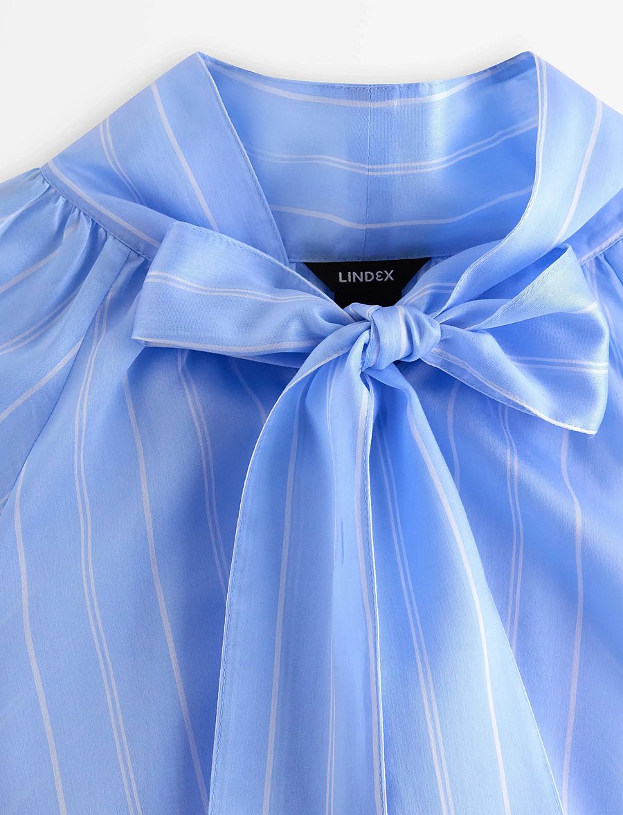 Lindex - Blouse Silla - langärmelige blusen - light blue - 5