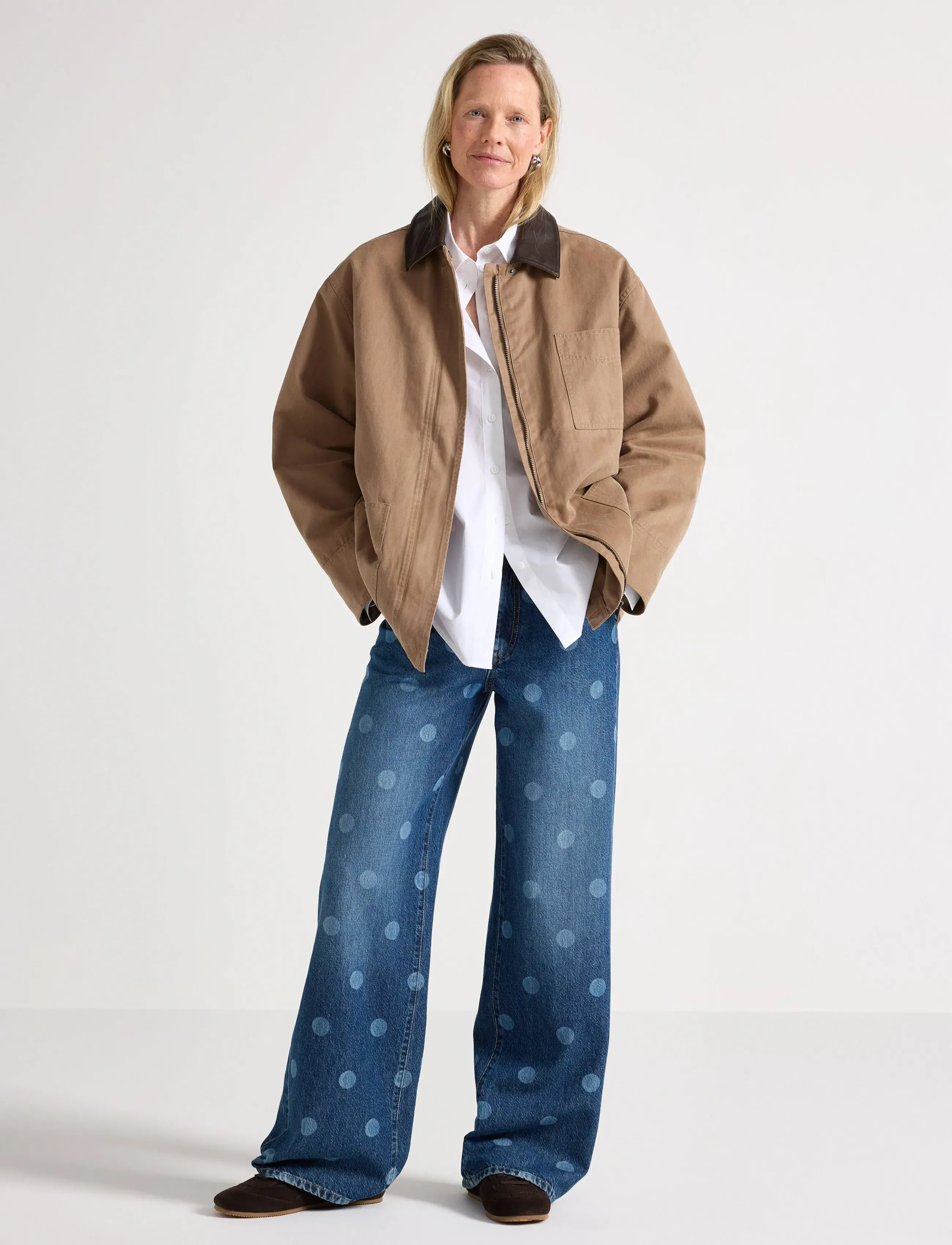 Lindex Jacket Meng, L, Oberbekleidung, Beige - Jackets, Frauen