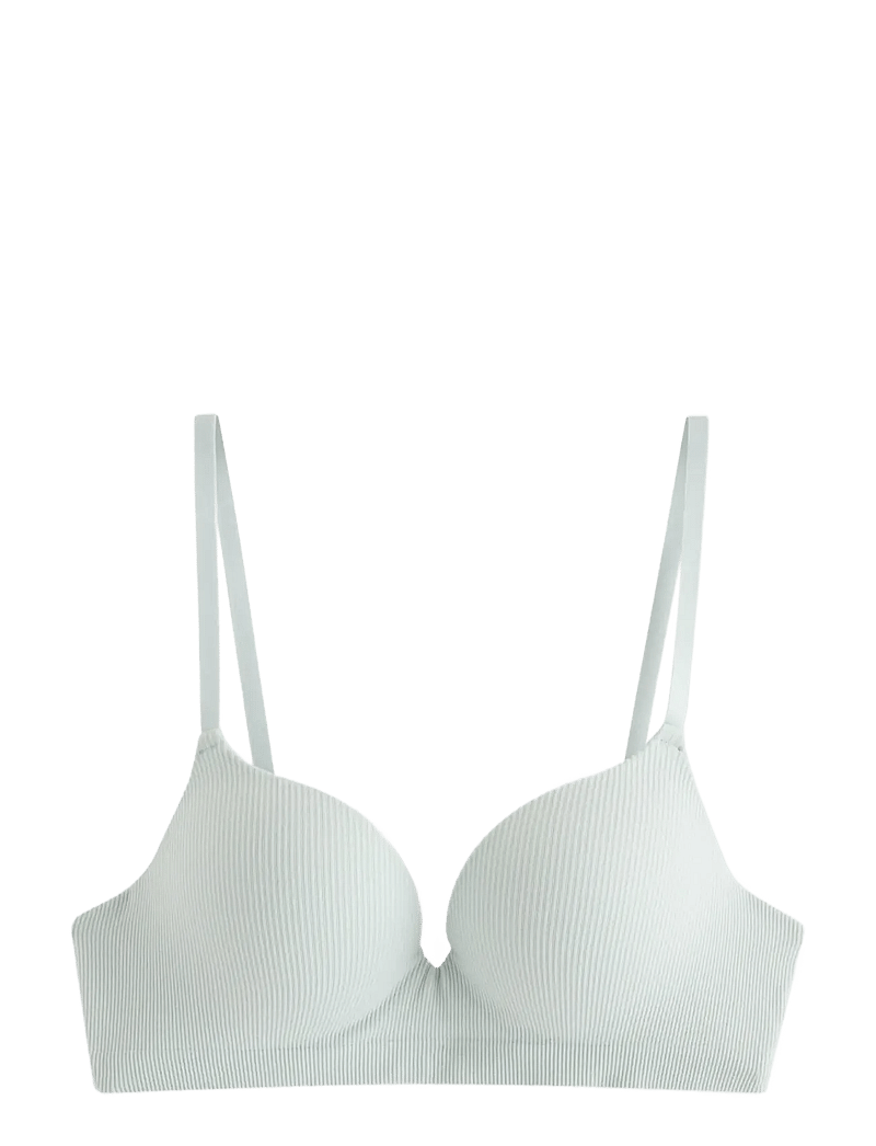 Lindex - Bra Malva seamless rib - push up rinnahoidjad - light aqua - 1
