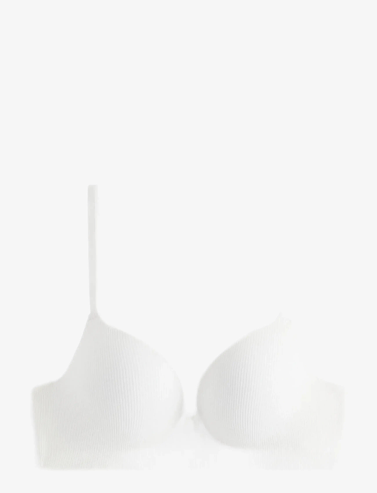 Lindex - Bra Malva seamless rib - push up bhs - white - 1