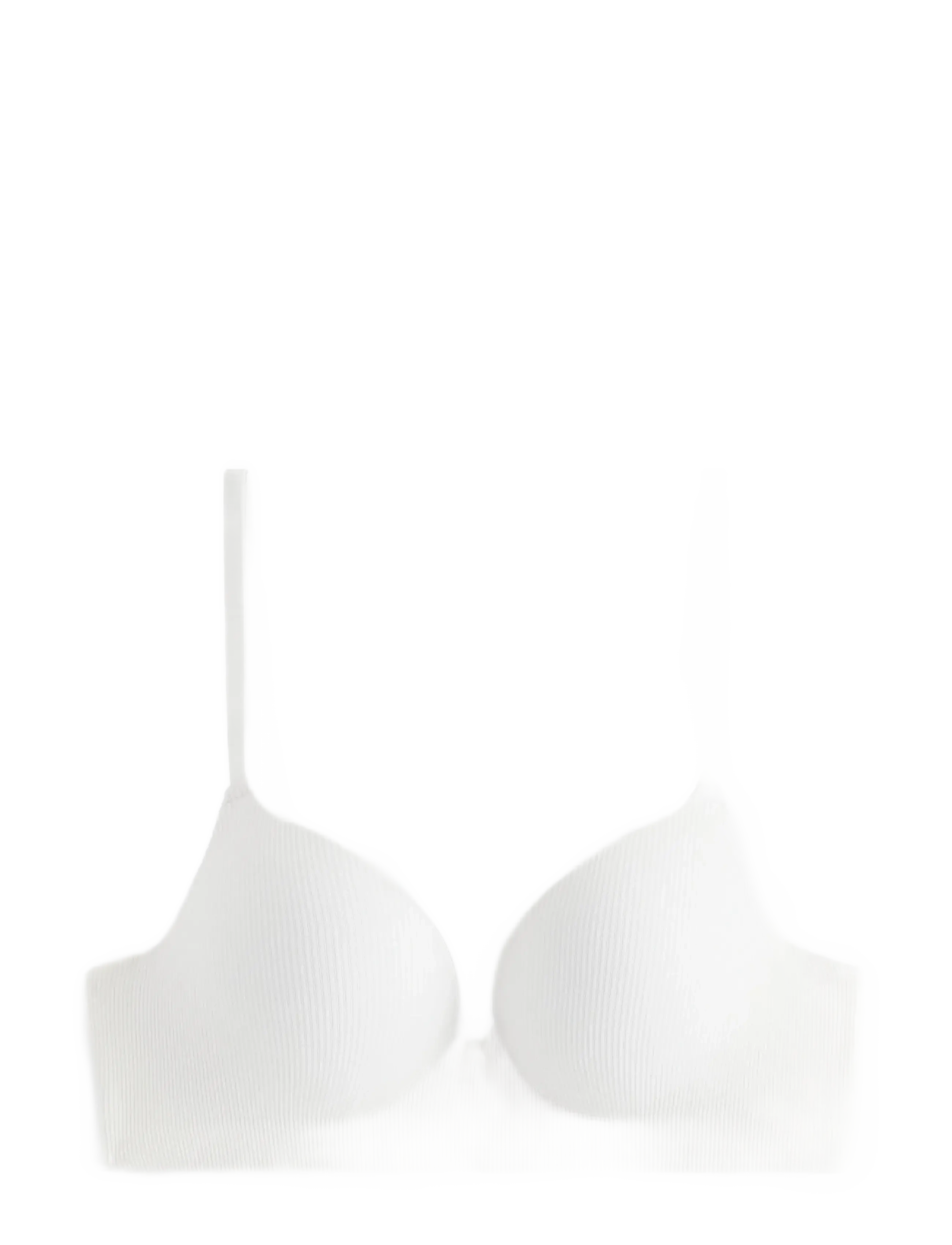 Bra Malva seamless rib - WHITE