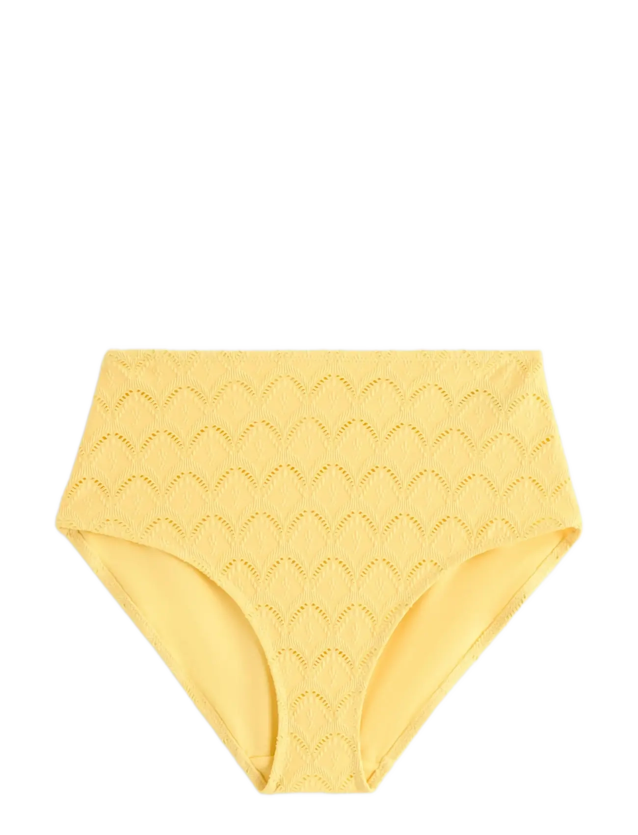 Lindex Bikini bottom with high waist - Kläder - LIGHT YELLOW / yellow