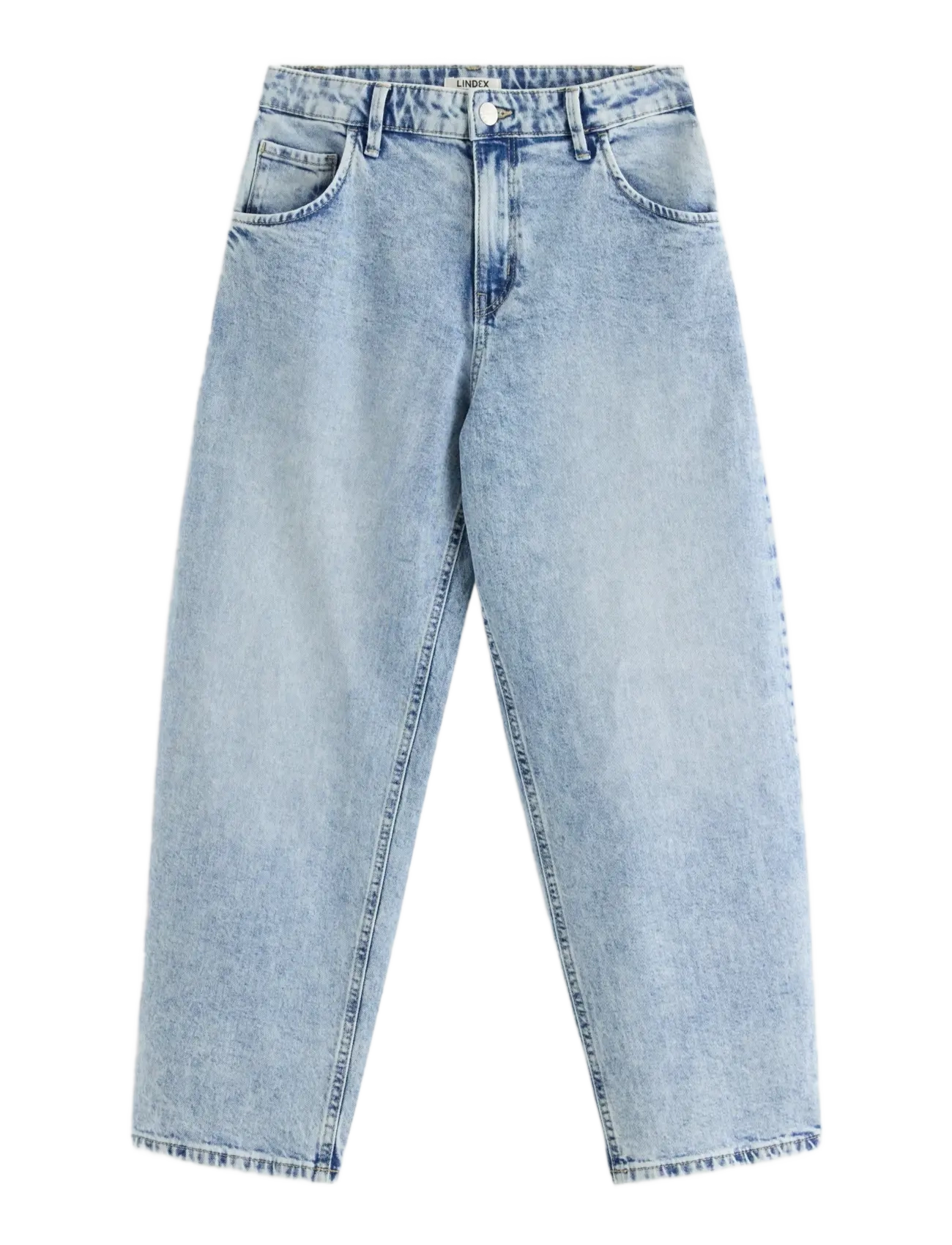 Lindex Trousers denim barrel leg - Lindex - LIGHT DENIM / blue
