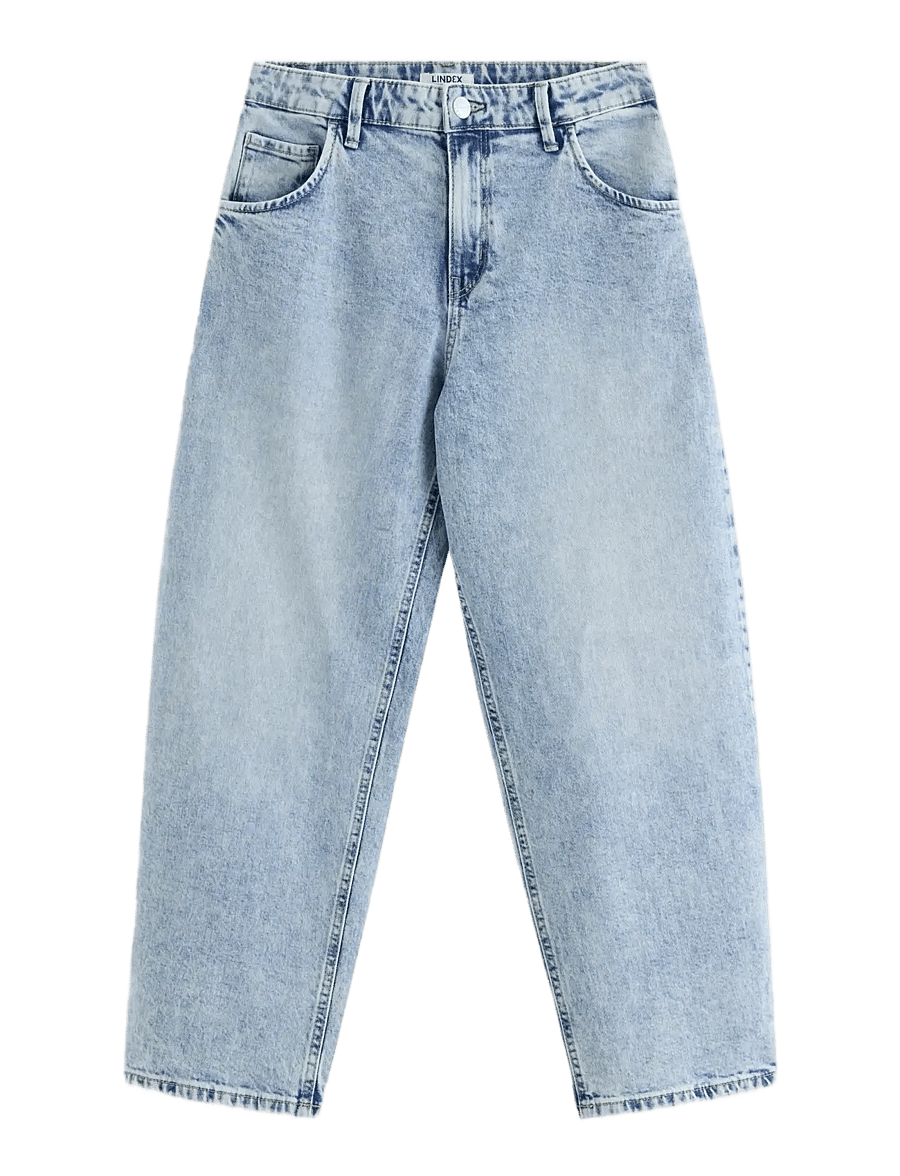 Lindex - Trousers denim barrel leg - loose jeans - light denim - 1