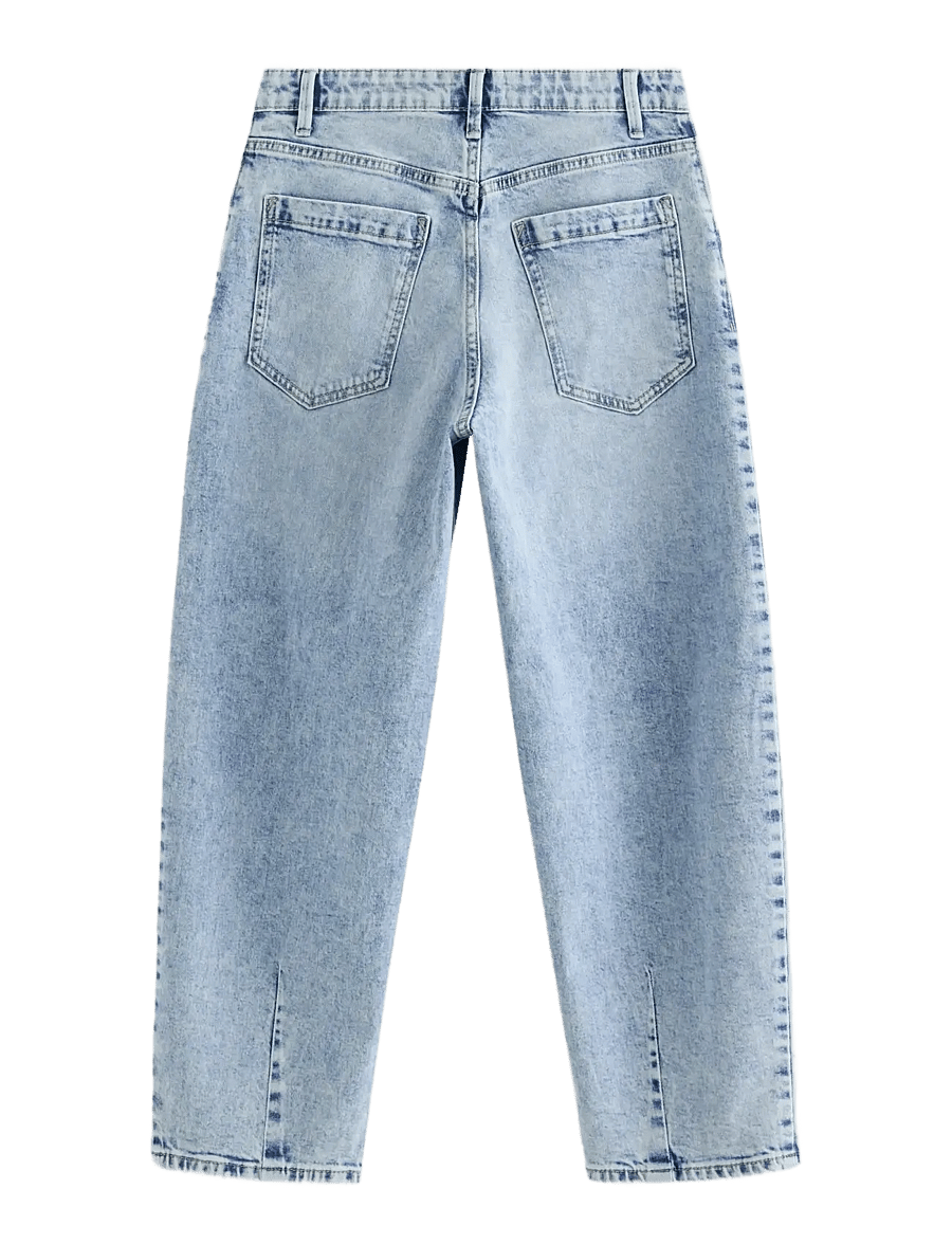 Lindex - Trousers denim barrel leg - loose jeans - light denim - 2