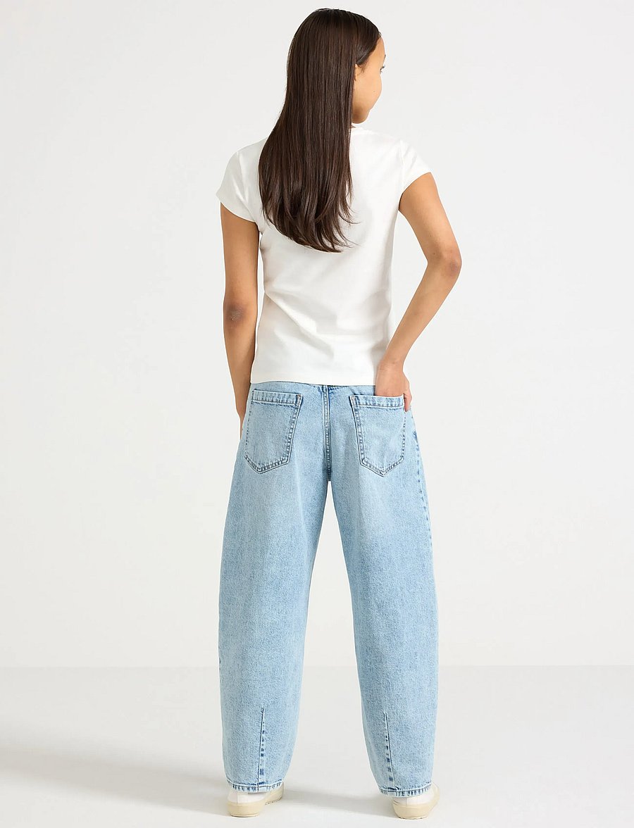 Lindex - Trousers denim barrel leg - loose jeans - light denim - 3