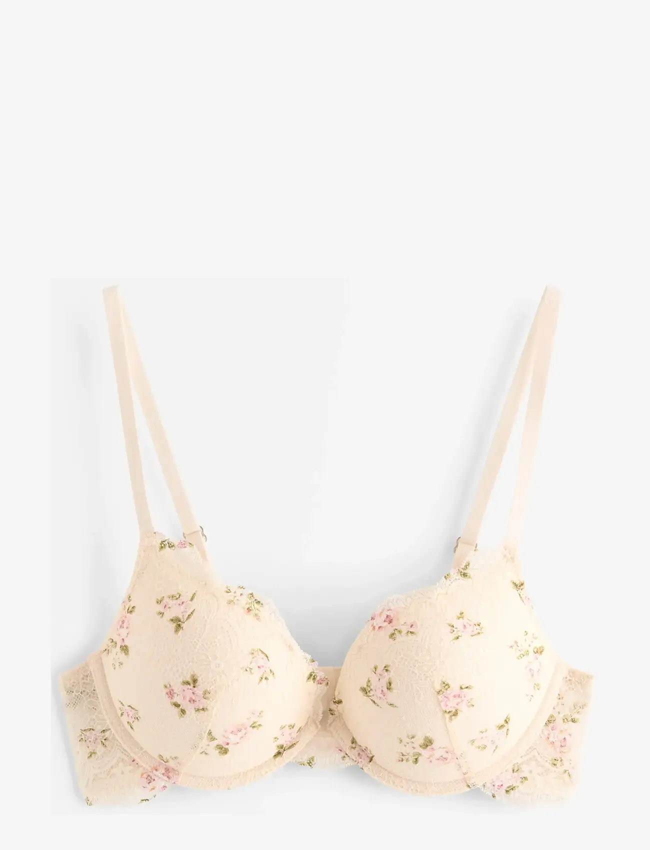 Lindex - Bra Malva push up Valerie lace - push up rinnahoidjad - light pink - 1