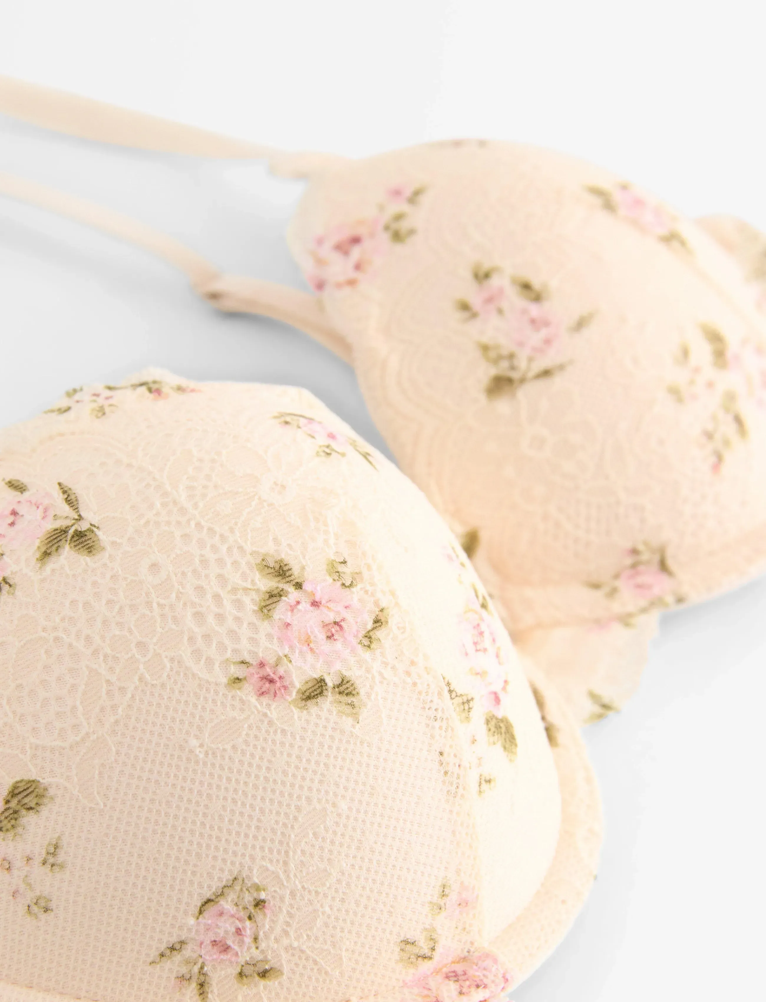 Lindex - Bra Malva push up Valerie lace - push-up bh:ar - light pink - 5