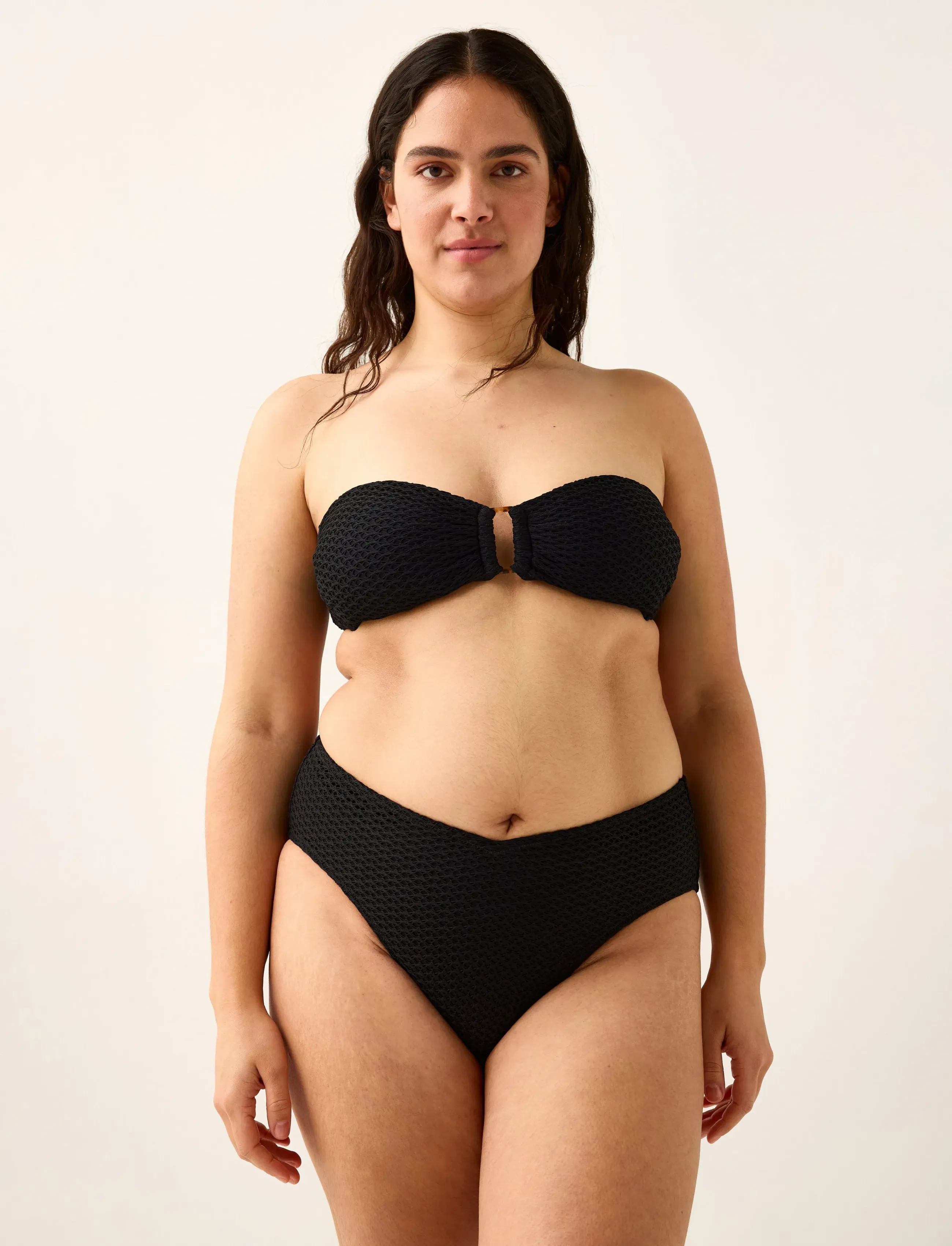 Lindex Bandeau Bikini Top, Kvinder, Bandeau Bikinioverdel, Sort, Str: M