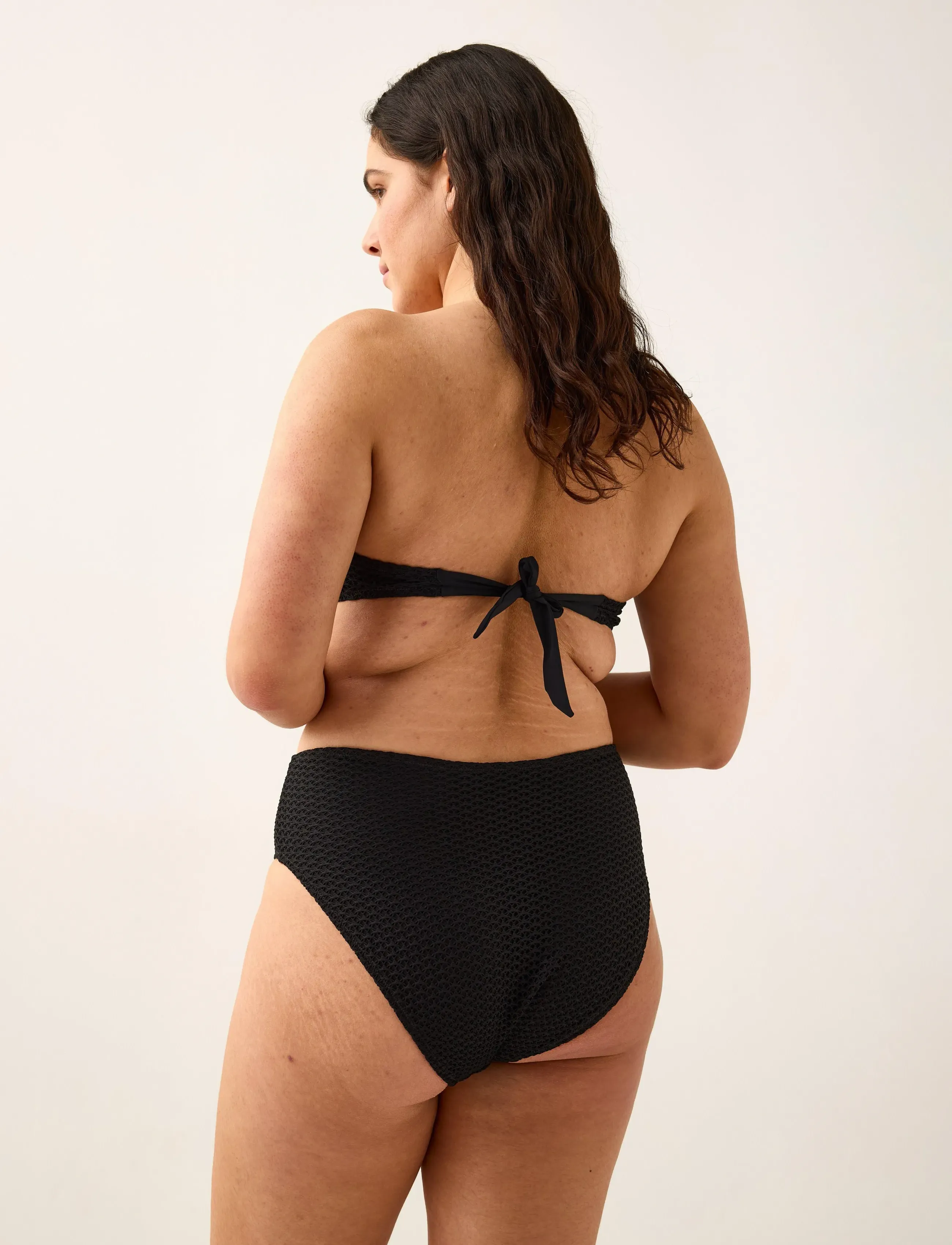 Lindex - Bandeau bikini top - bandeau bikini - black - 3
