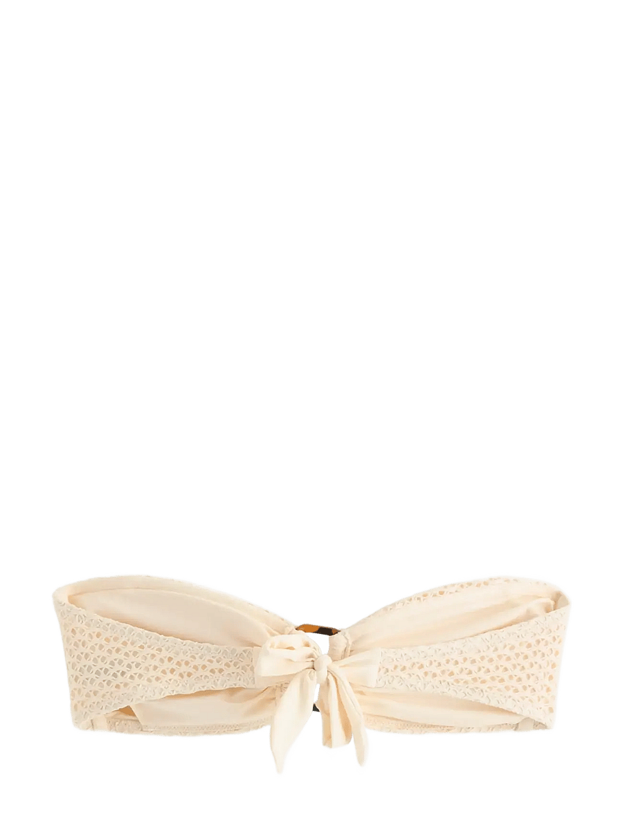 Lindex - Bandeau bikini top - bandeau-bikini-oberteile - white - 2