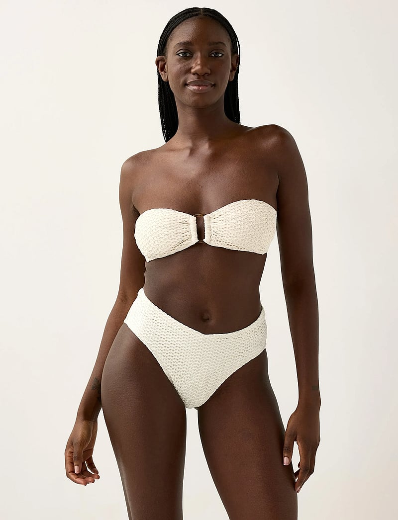 Lindex - Bandeau bikini top - bandeau-bikini-oberteile - white - 0