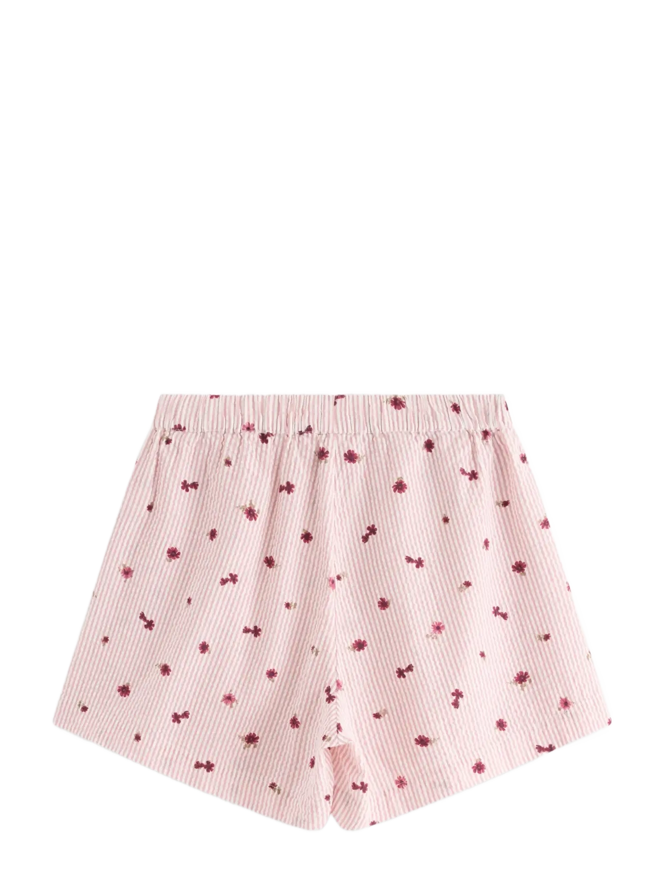 Lindex - Pyjama shorts in seersucker - light dusty pink - 2