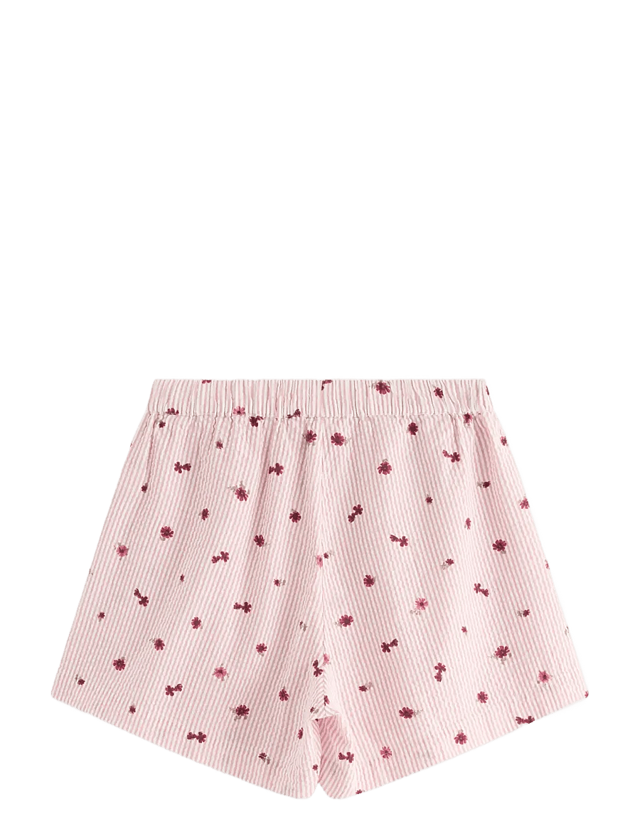 Lindex - Pyjama shorts in seersucker - pyjamasshorts - light dusty pink - 2