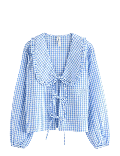 Pyjama Shirt In Seersucker - Overdele