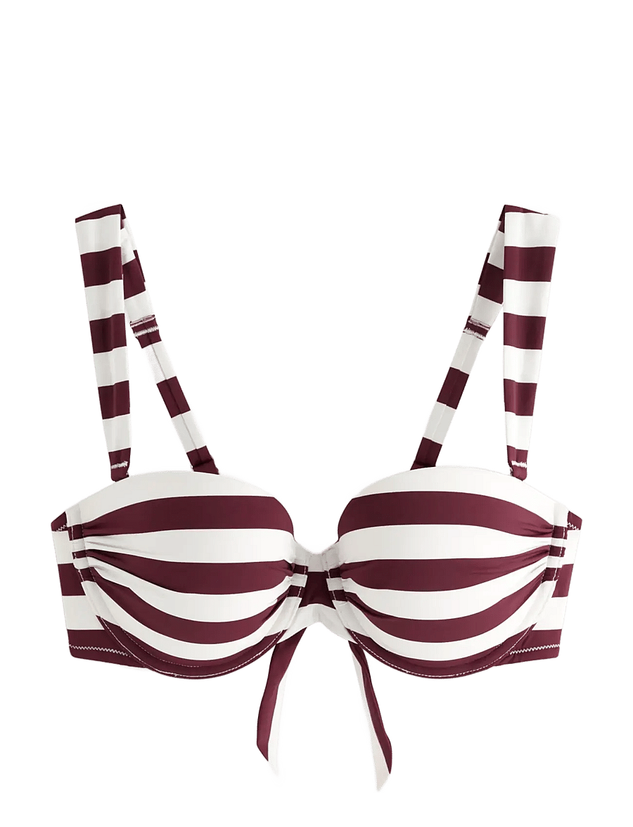 Lindex - Balconette bikini bra - kaarituelliset bikinit - dark dusty red - 1