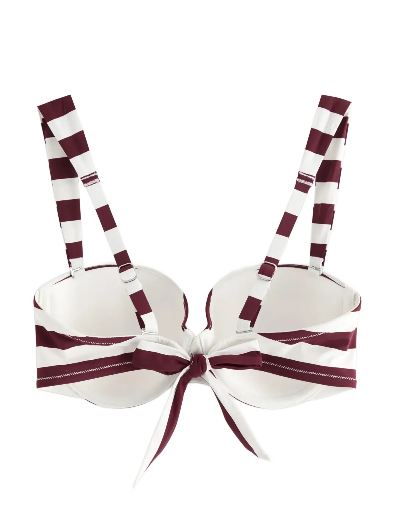 Lindex - Balconette bikini bra - bikinitoppe med bøjle - dark dusty red - 2