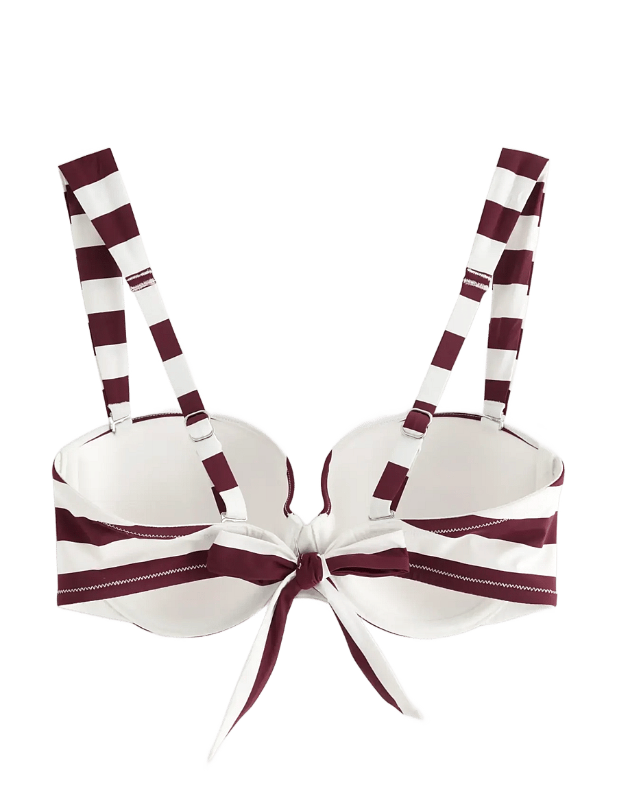 Lindex - Balconette bikini bra - kaarituelliset bikinit - dark dusty red - 2