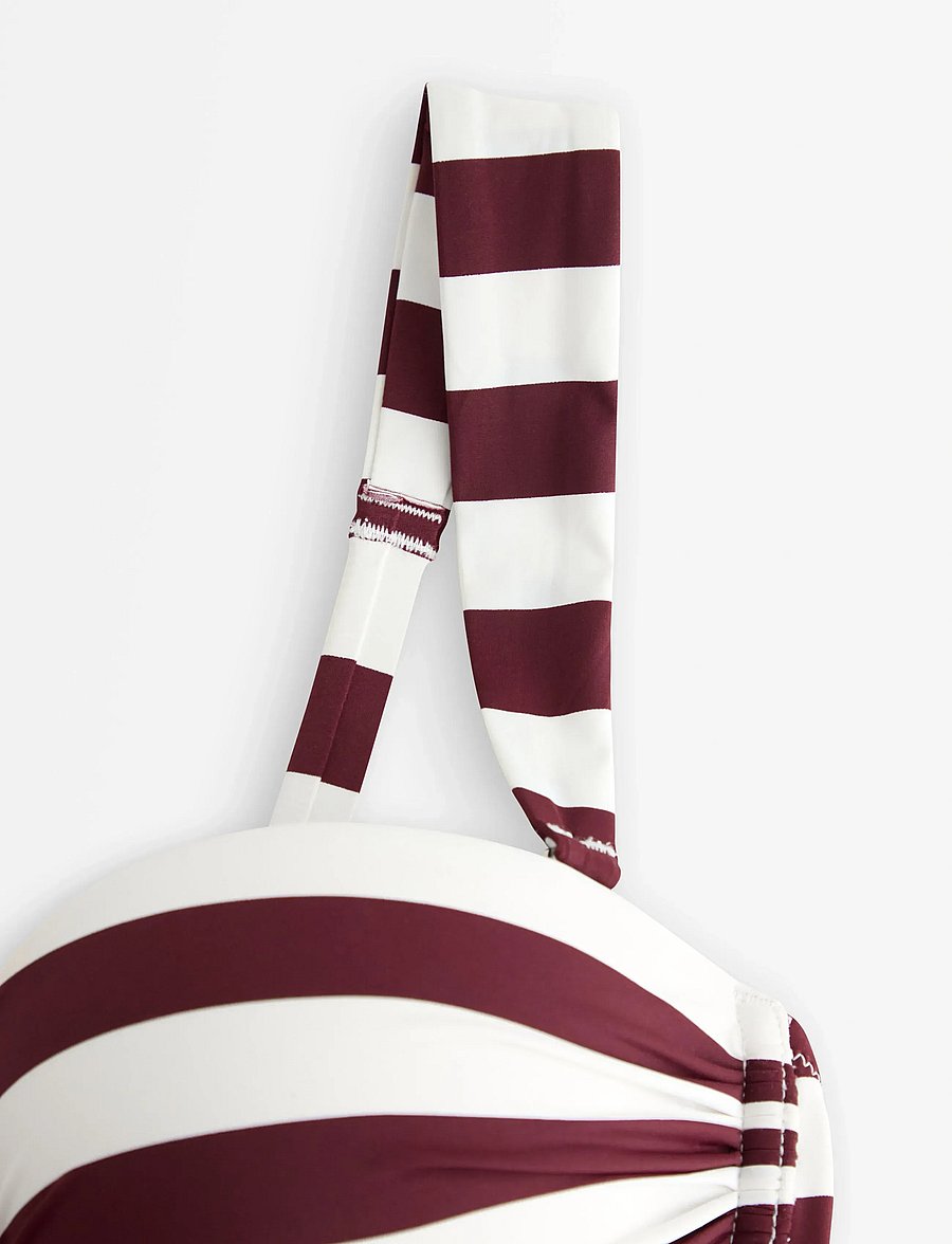 Lindex - Balconette bikini bra - kaarituelliset bikinit - dark dusty red - 5