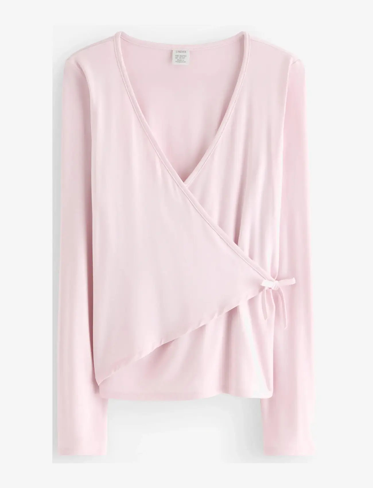 Lindex - Long-sleeved wrap top - pikkade varrukatega t-särgid - light pink - 1