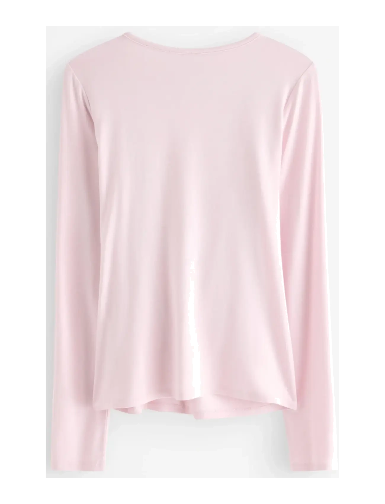 Lindex - Long-sleeved wrap top - langærmede t-shirts - light pink - 2