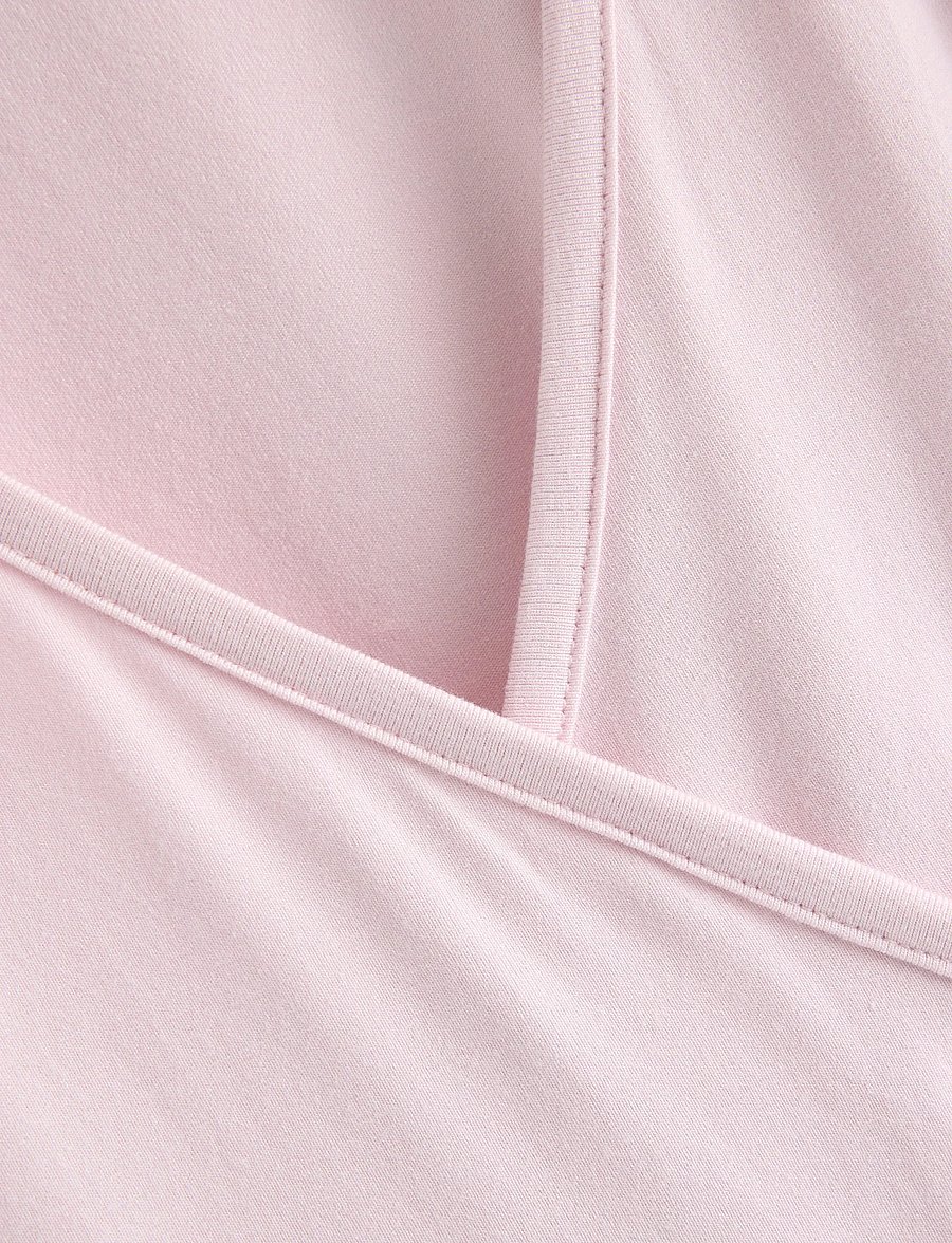 Lindex - Long-sleeved wrap top - langärmelig - light pink - 5