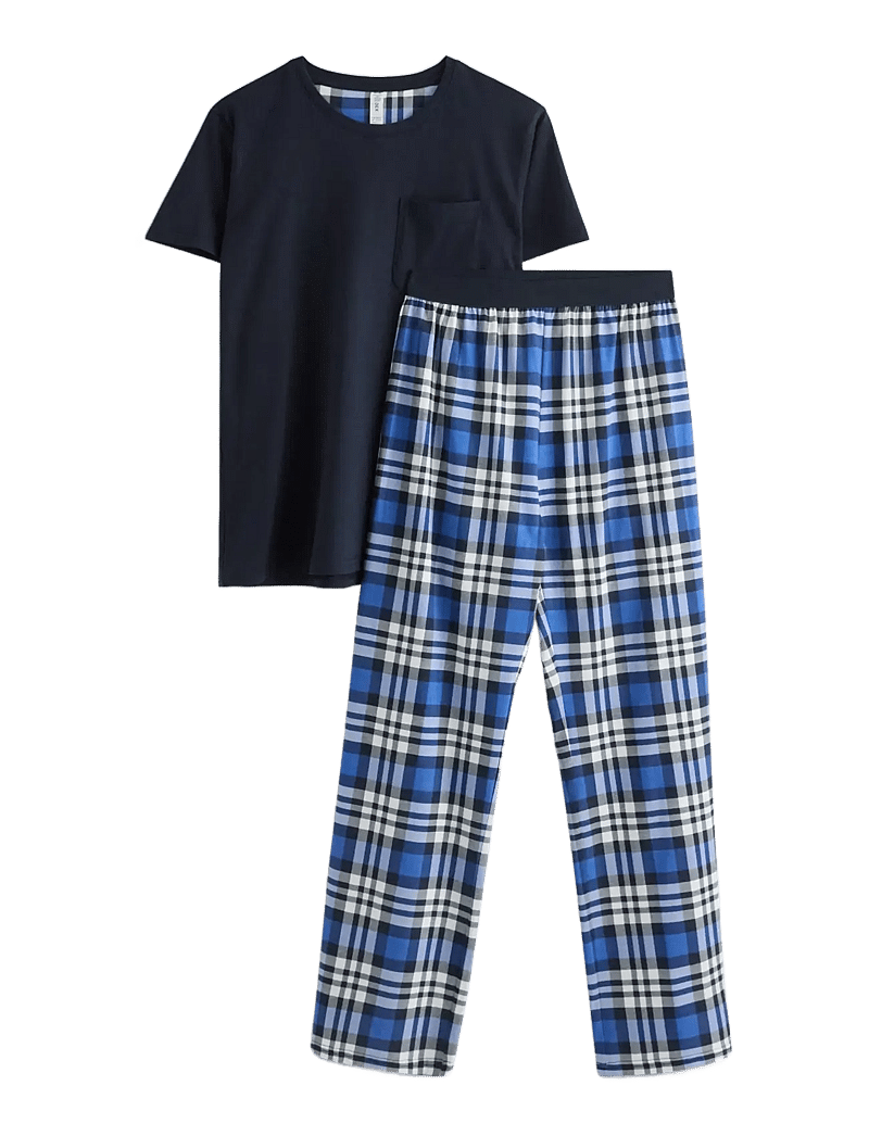 Lindex - Pyjamas set check trs - sets - dark navy - 1