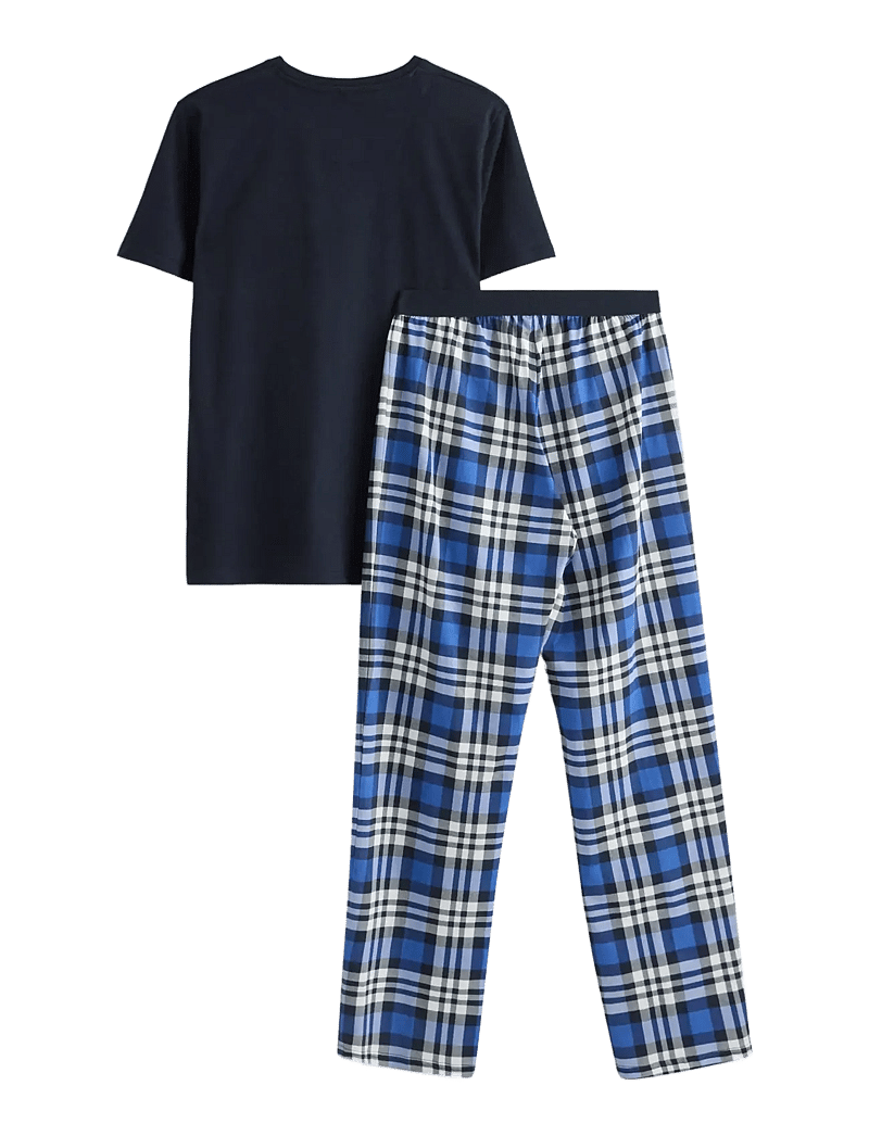 Lindex - Pyjamas set check trs - sets - dark navy - 2
