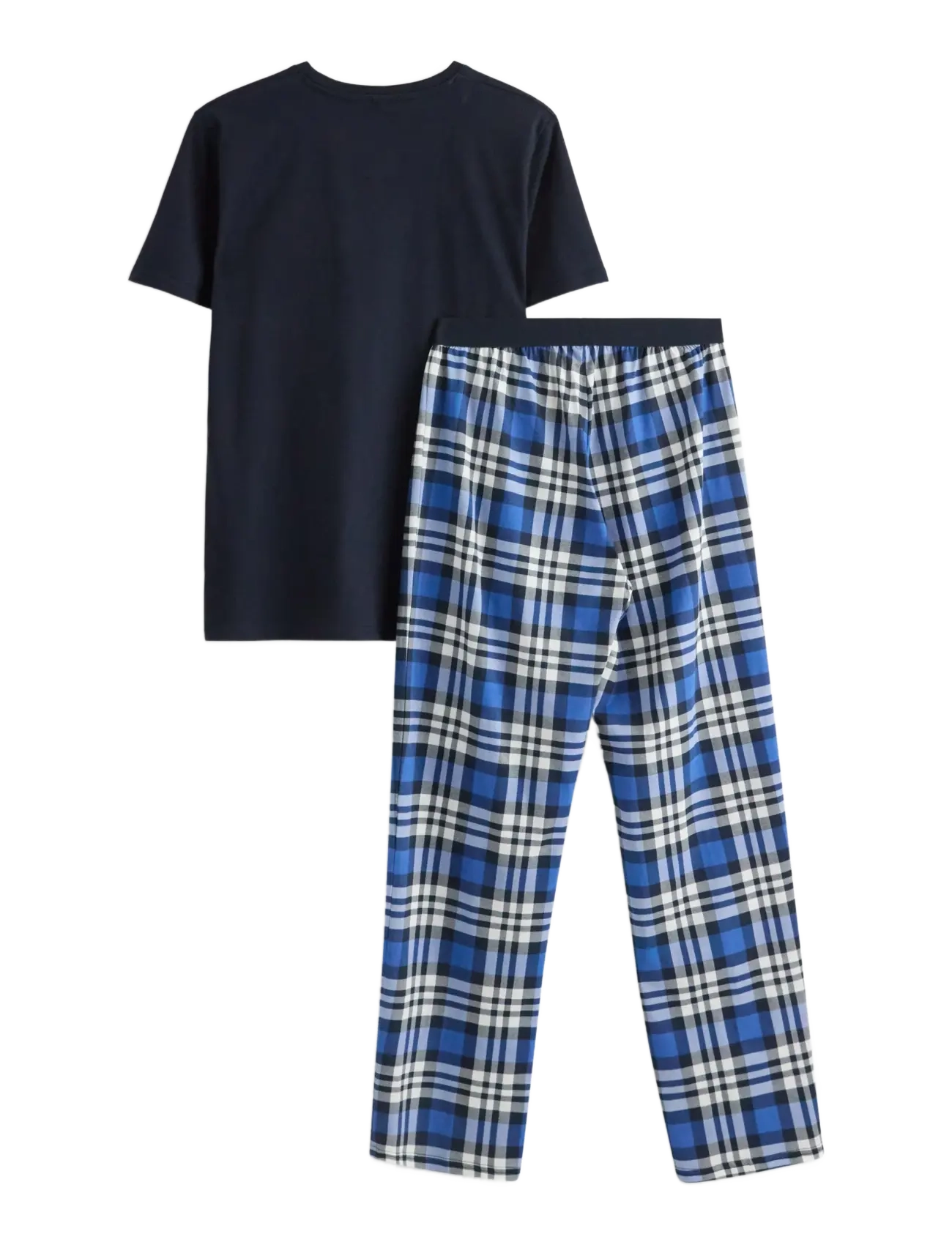 Lindex - Pyjamas set check trs - dark navy - 2