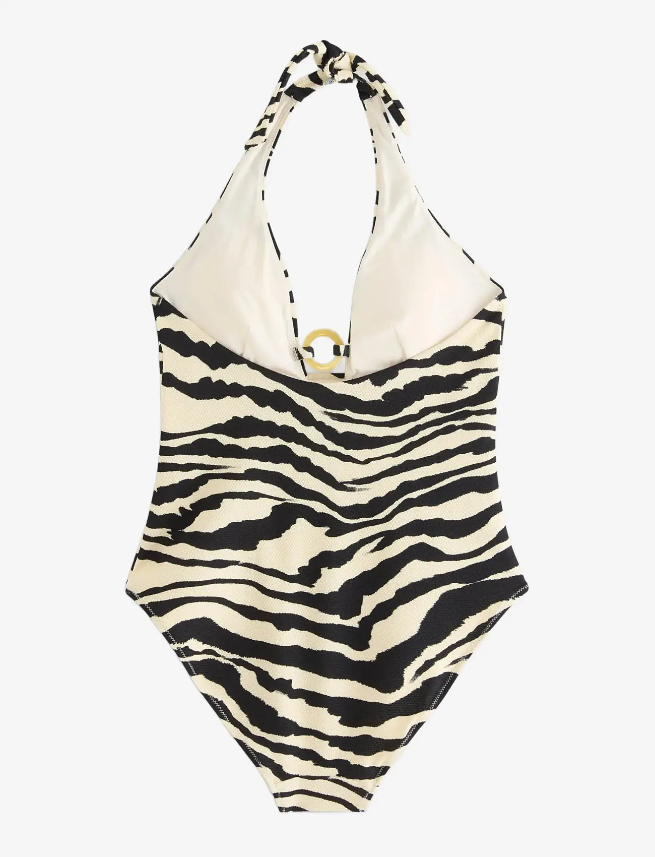 Lindex - Swimsuit with halterneck - badeanzüge - dusty white - 2