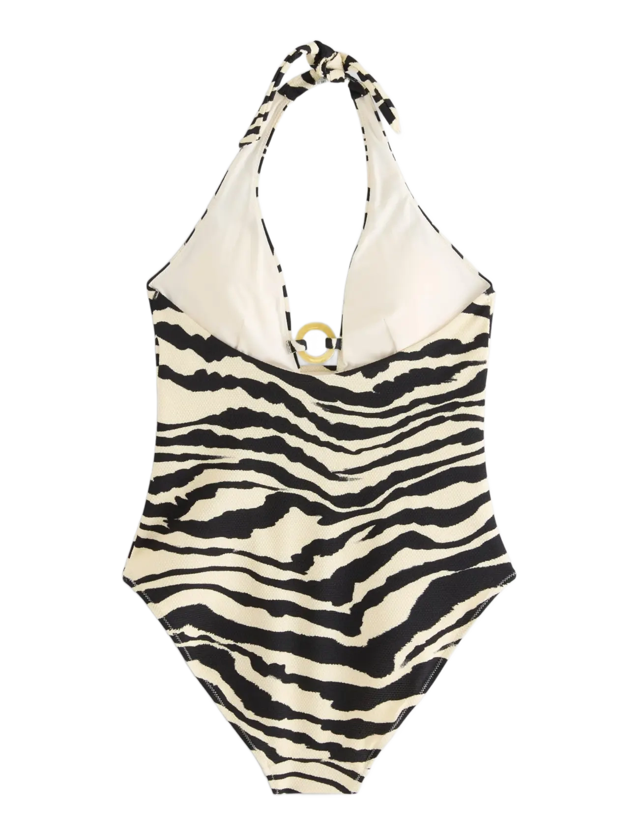 Lindex - Swimsuit with halterneck - swimsuits - dusty white - 2