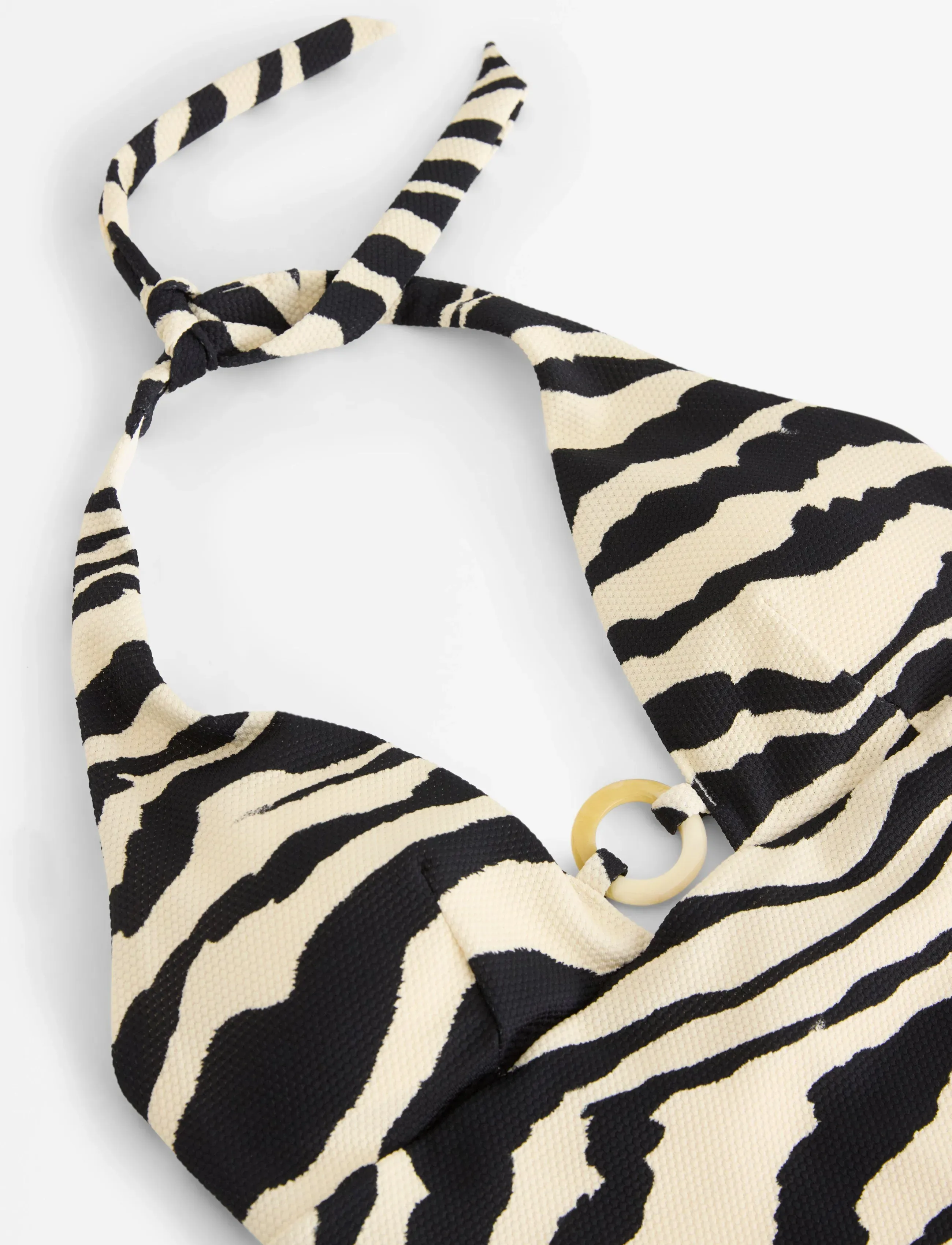 Lindex - Swimsuit with halterneck - swimsuits - dusty white - 5