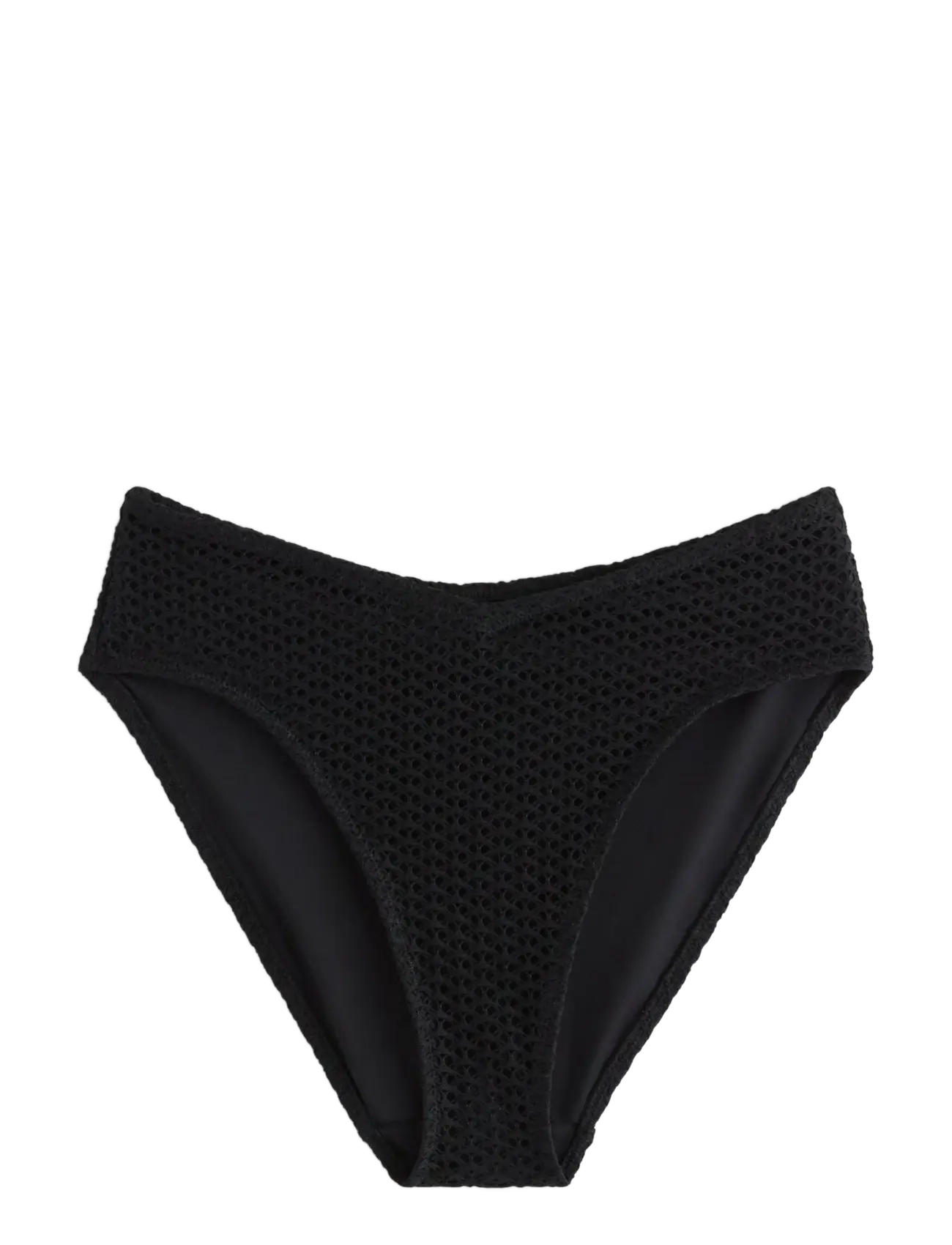 LINDEX Pattern-Knit Bikini Bottom Schwarz - M - Damen