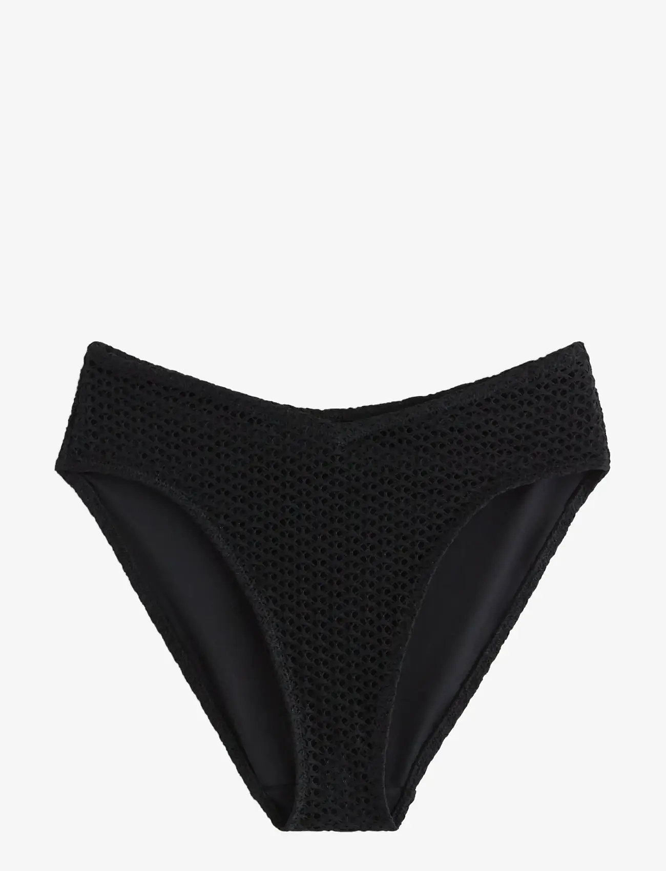Lindex - Pattern-knit bikini bottom - bikinibriefs - black - 1