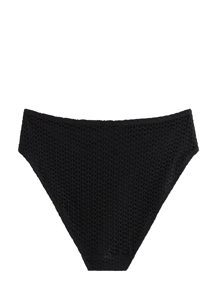 Lindex - Pattern-knit bikini bottom - bikini-slips - black - 2