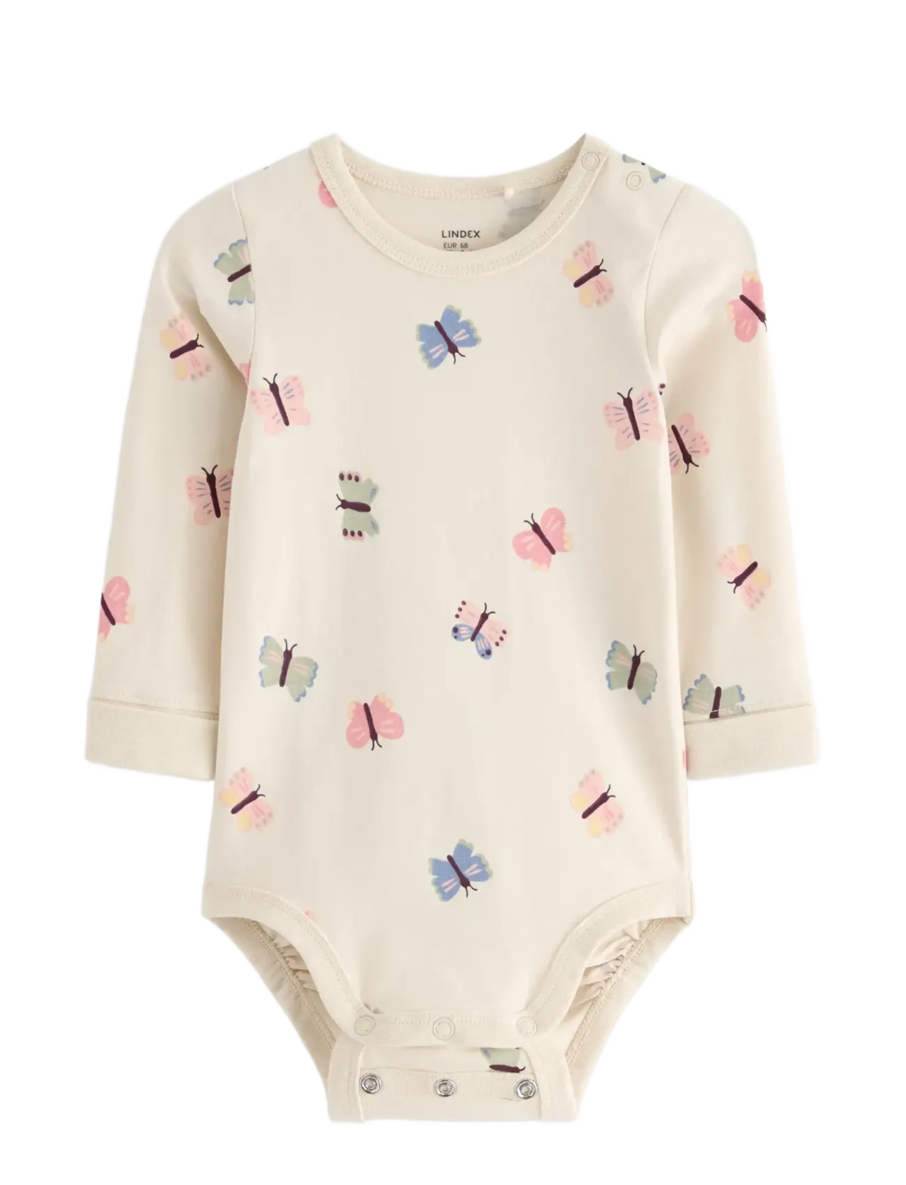 Lindex Body Butterfly aop - Bodies - LIGHT BEIGE / cream