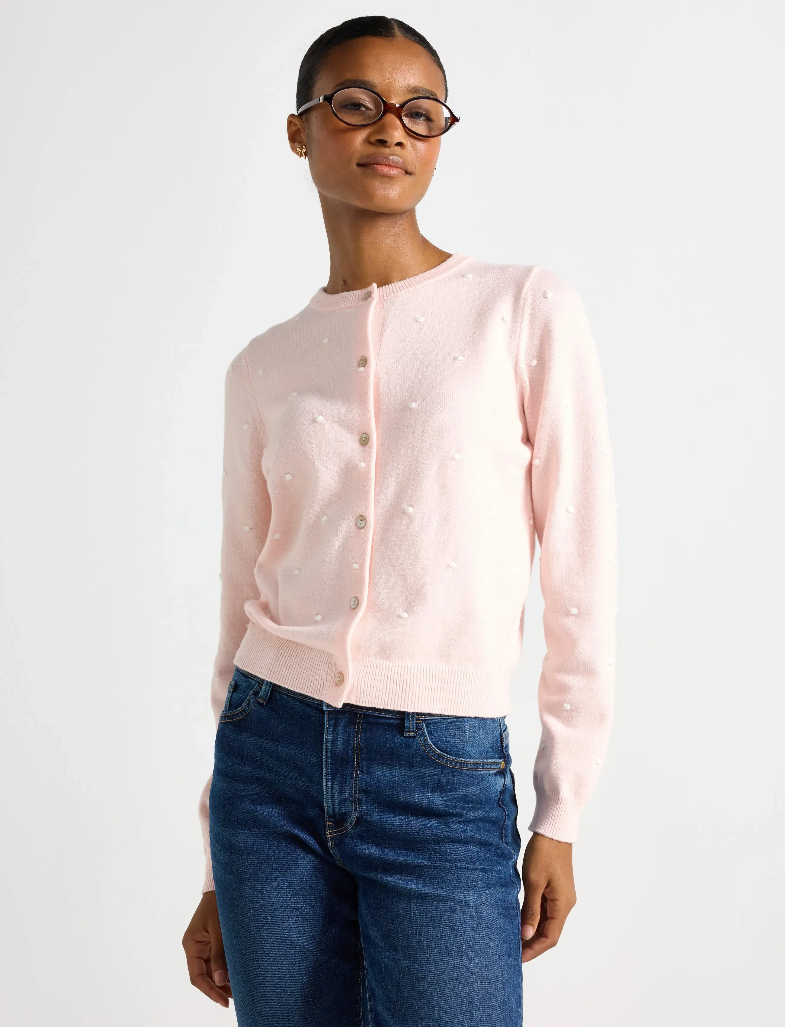 Lindex Cardigan Julesett, XXS, Pink, Strik > Cardigans, Dame