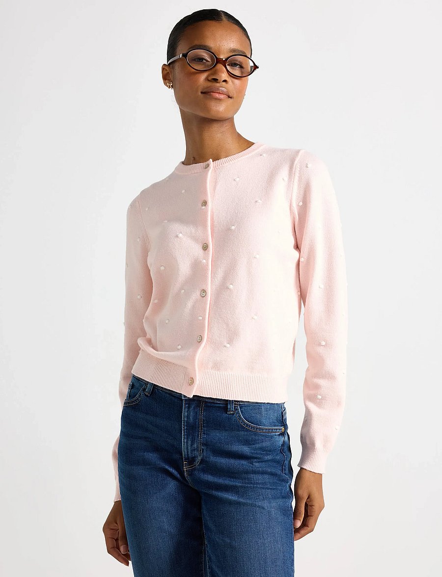Lindex - Cardigan Julesett - strickjacken - light pink - 0