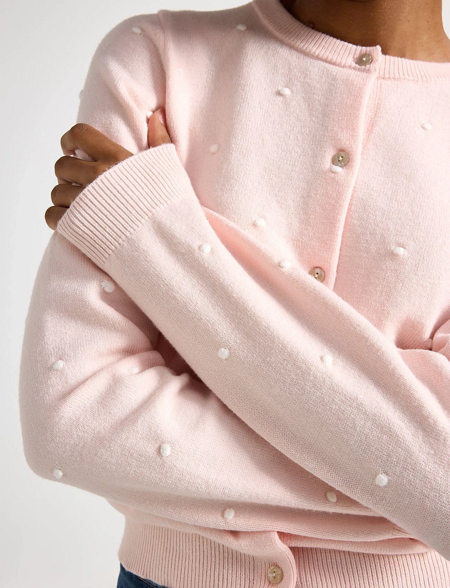 Lindex - Cardigan Julesett - strickjacken - light pink - 4