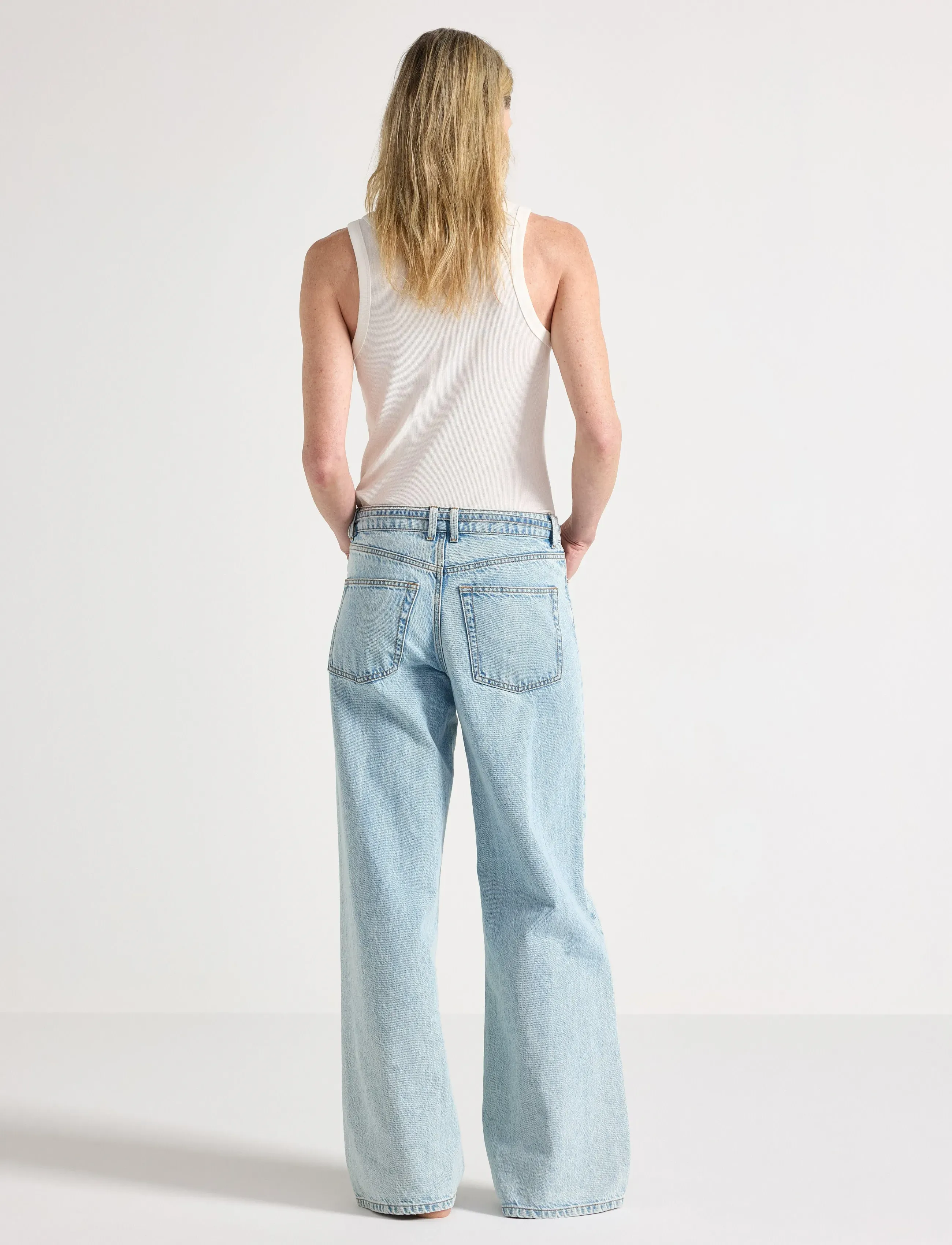 Lindex - Trouser denim Peggy lt blue - laia säärega teksad - light denim - 3