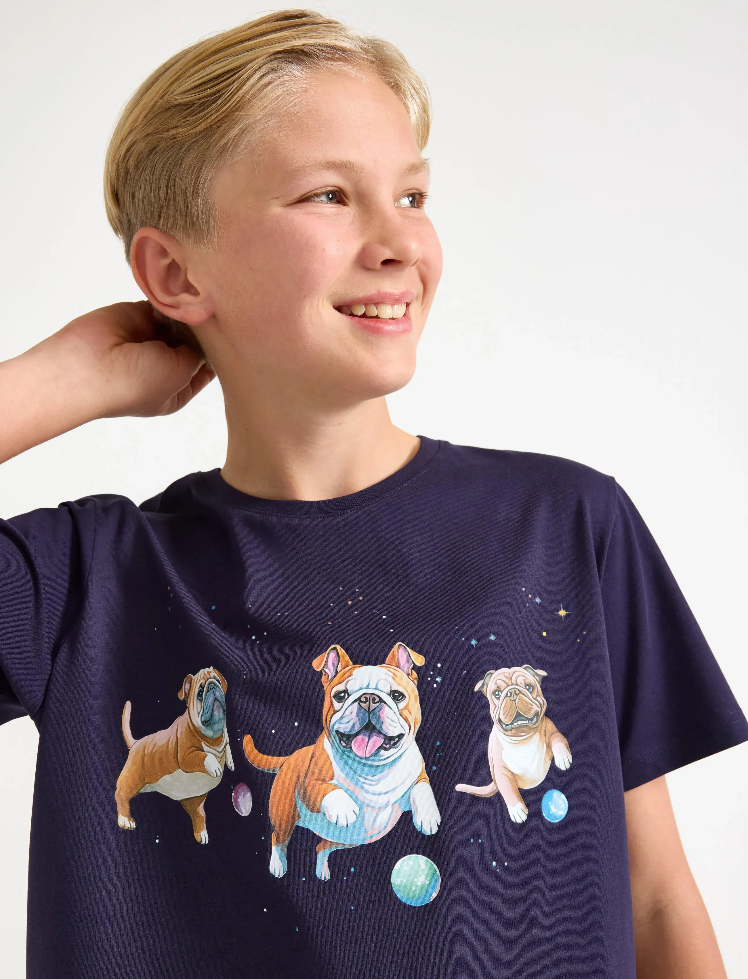 Lindex - Pyjamas set AI bulldog - pyjamassæt - dark navy - 4