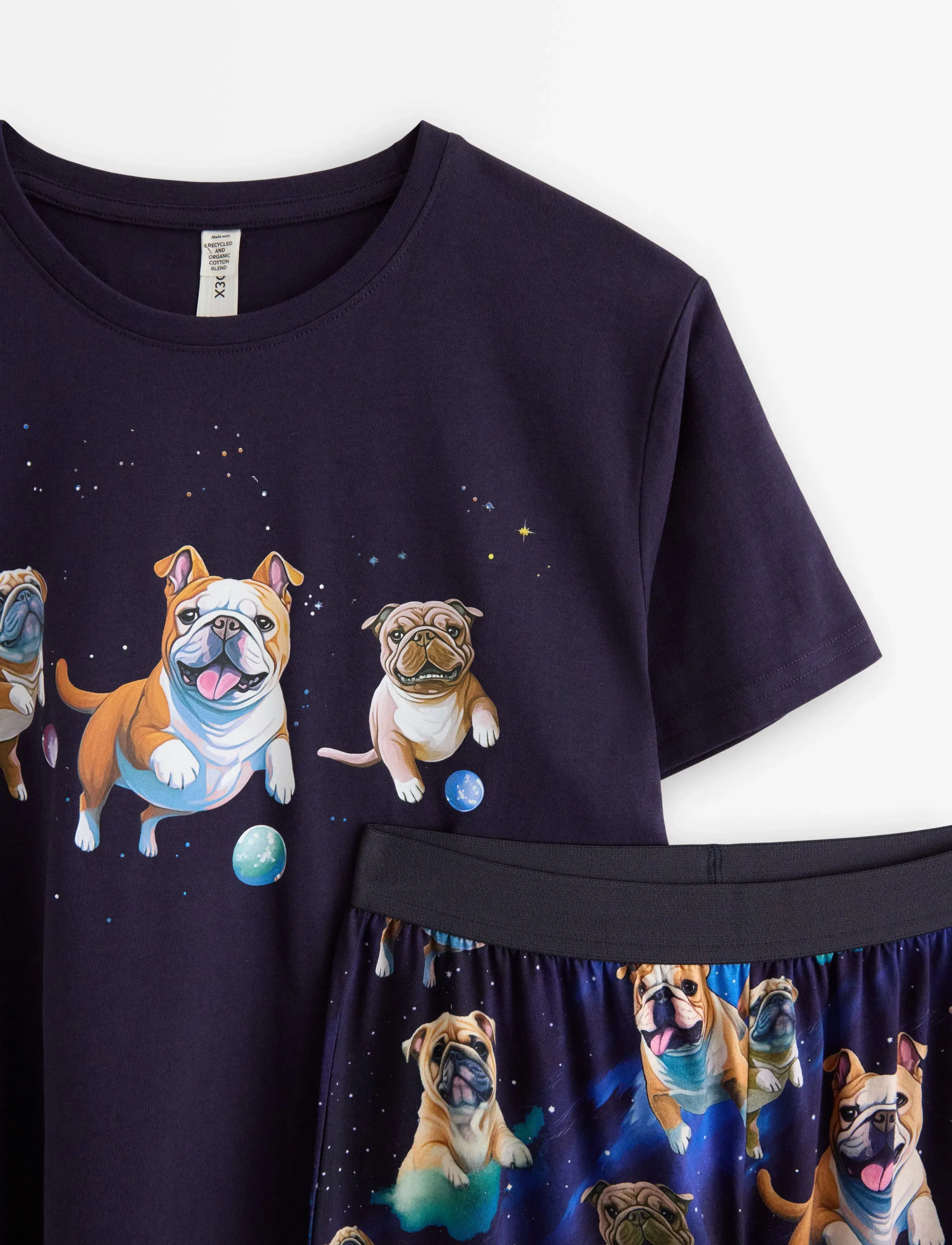 Lindex - Pyjamas set AI bulldog - pyjamassæt - dark navy - 5