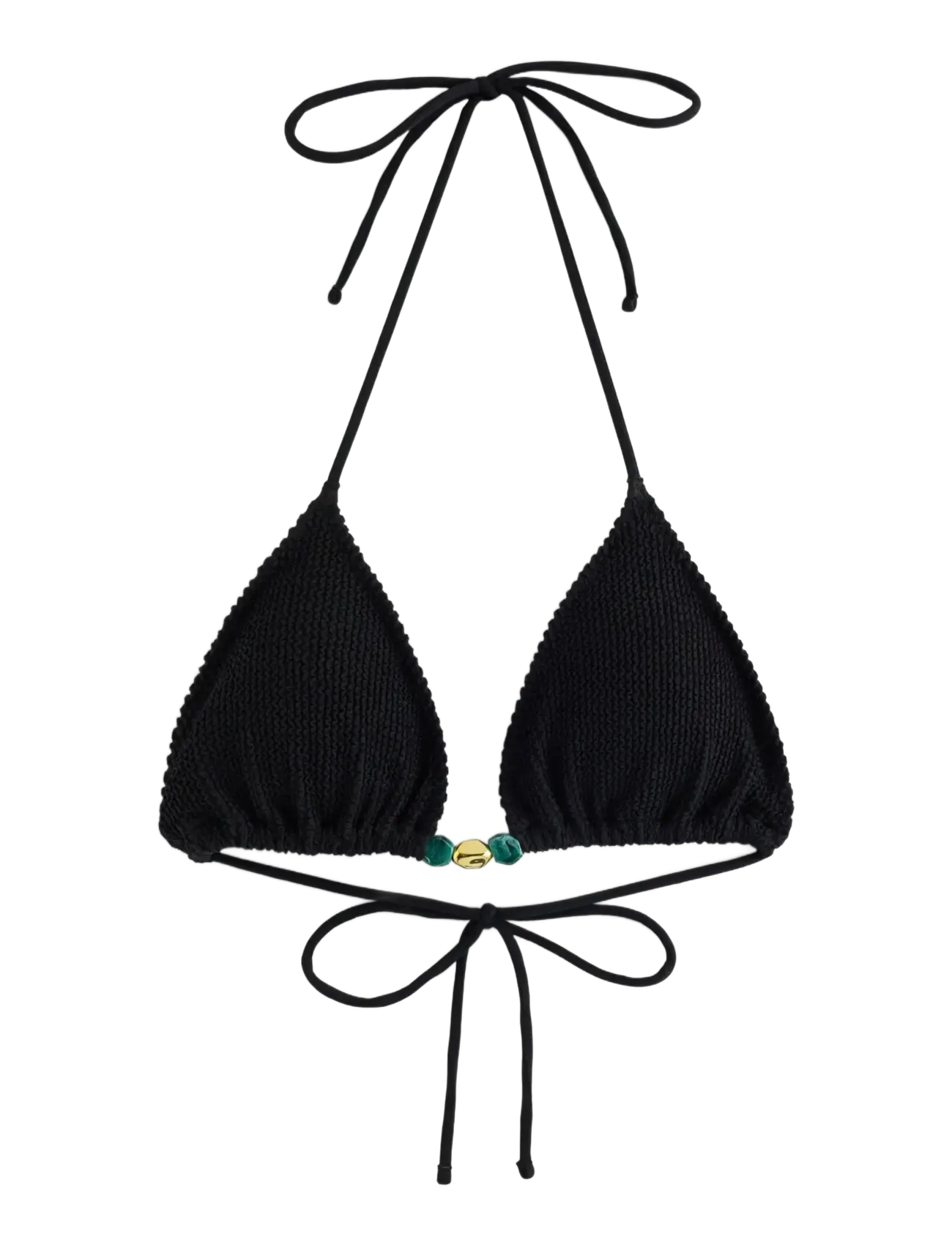 LINDEX Triangle Bikini BH Schwarz - L - Damen
