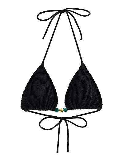Lindex Triangle bikini bra - Bikini Tops - BLACK / black